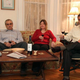 Brian Hatcher's parents and their esteemed guests, enjoying a moment of revelry and high spirits.